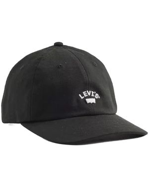 Levi's Accessoires ,Zwart ,Katoen Lazy Girl Logo Cap