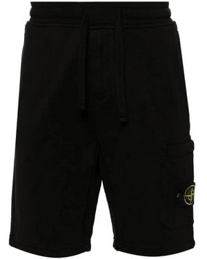 Stone Island Bermuda neri per uomo - Nero