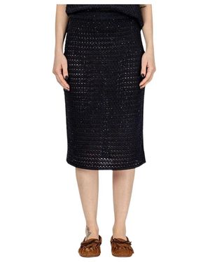 スカート FABIANA FILIPPI Women Skirts GND265F413L245825 Black Fabiana Filippi graphic-print Midi Skirt | Black | FARFETCH