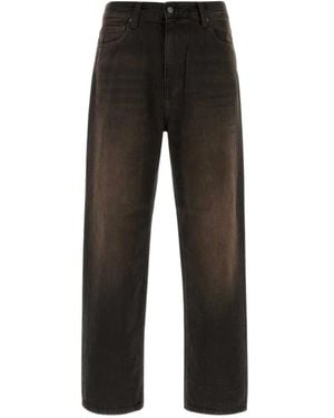 Carhartt Jeans ,Bruin ,Katoen Aaron Pant - Zwart