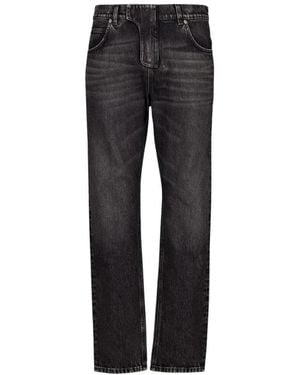 Balmain Straight Fit Jeans - Grey