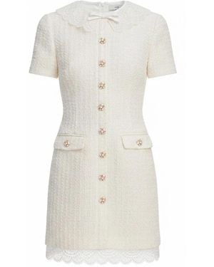 Self-Portrait Shirt Dresses - Bianco