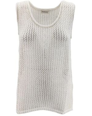 P.A.R.O.S.H. Sleeveless Tops - Grey