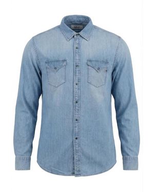 Replay Denim Shirts - Blu