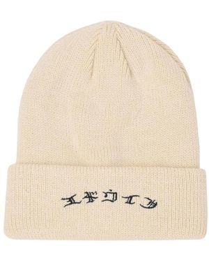 Edwin Accessoires ,Bruin ,Gebreide Muts - Naturel