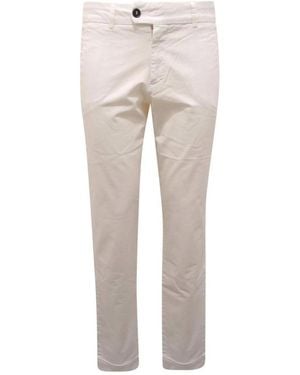 Peuterey Broeken ,Wit ,Slim-Fit Broek - Grijs
