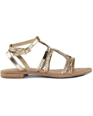 Les Tropeziennes Flat Sandals - Metallic