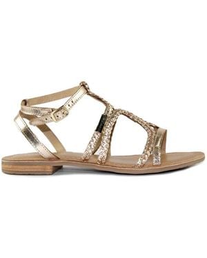 Les Tropeziennes Flat Sandals - Metallic