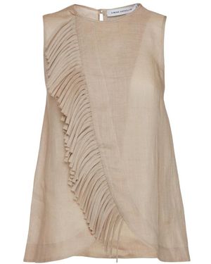 SIMONA CORSELLINI Sleeveless Tops - Brown