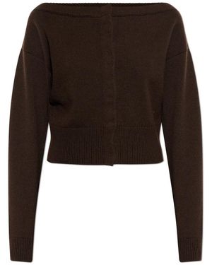 Tom Ford Soft Cashmere Open-Neck Shrunken Cardigan - Schwarz