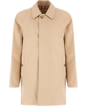 Burberry Single-Breasted Coats - Neutre