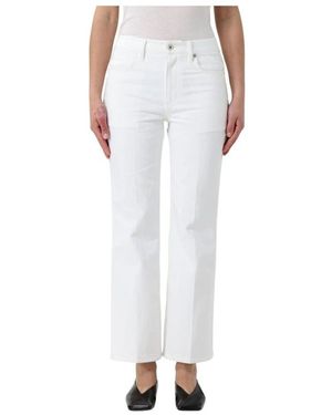 Jil Sander Elegante Wide Leg Weiße Jeans