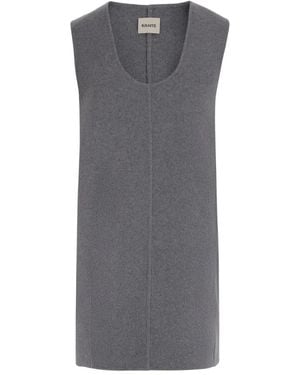 KHAITE Sleeveless Tops - Gris