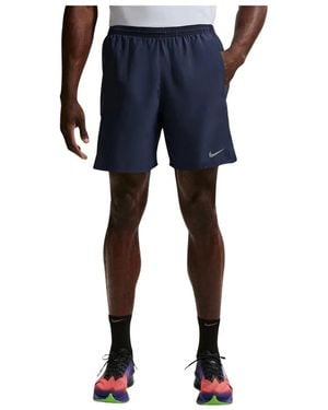 Nike Miler Dri-Fit 2-In-1 18Cm Hardloopbroek - Blauw