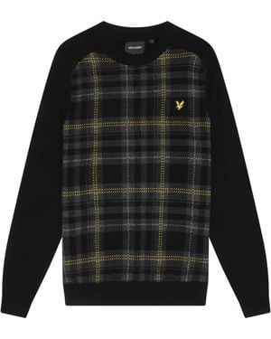 Lyle & Scott Round-Neck Knitwear - Black