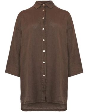 Tiffany & Co. Overhemden ,Bruin ,Jenna Oversized Shirt