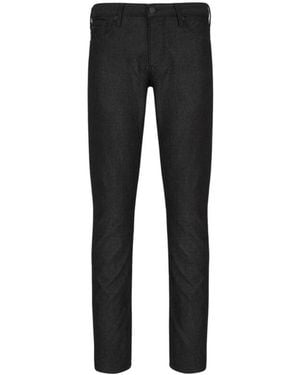 Emporio Armani Slim-Fit Trousers - Black