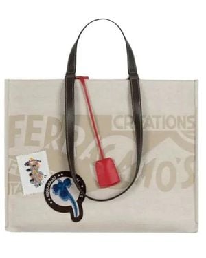 Ferragamo Tote Bags - Neutro