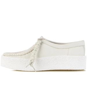 Clarks Laced Shoes - White