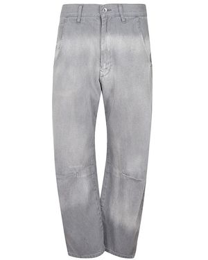 Yohji Yamamoto Straight Fit Jeans - Grey