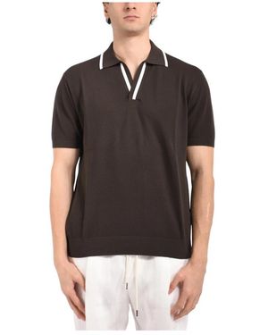 Paolo Pecora Polo Shirts - Black
