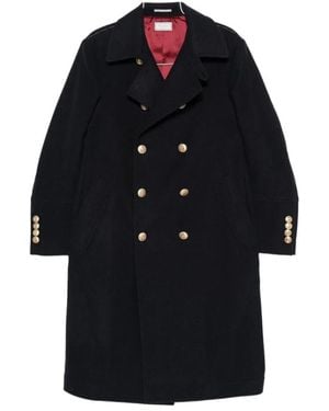 Brunello Cucinelli Double-Breasted Coats - Black