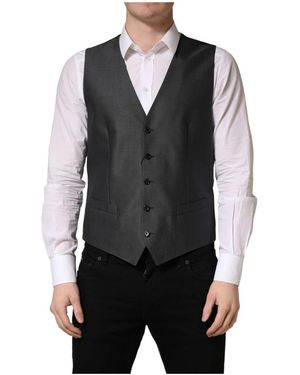 Dolce & Gabbana Suit Vests - Black