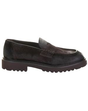 Doucal's Schoenen ,Bruin ,Mocassino Penny Parabout - Zwart