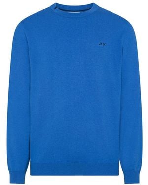Sun 68 Round-Neck Knitwear - Azul
