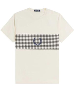 Fred Perry Tennis Net T-Shirt - Wit