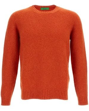 Drumohr Round-Neck Knitwear - Arancione