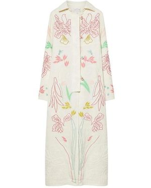 forte_forte Single-Breasted Coats - White