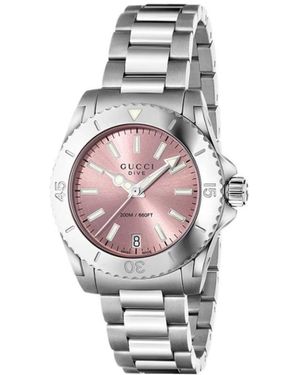 Gucci Accessoires ,Grijs ,Duikhorloge - Metallic