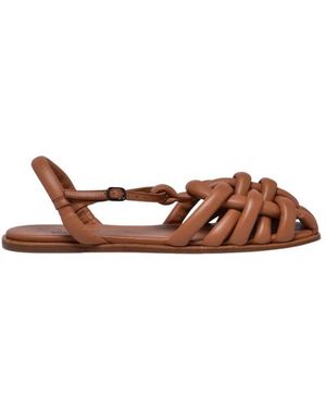 Hereu Flat Sandals - Brown
