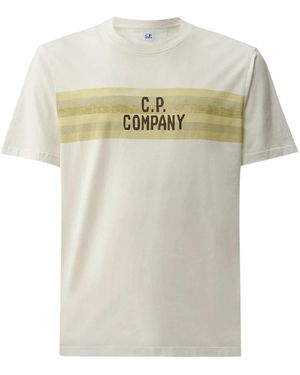 C.P. Company T-Shirts - Natural
