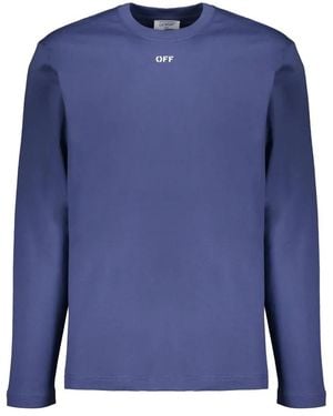 Off-White c/o Virgil Abloh Long Sleeve Tops - Blue