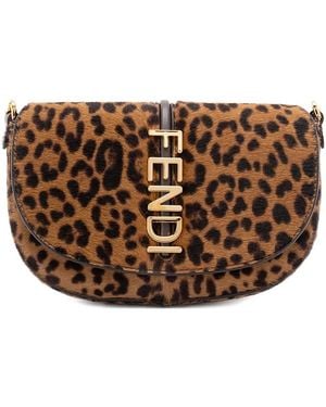 Fendi Mini Crossbody Bag - Braun