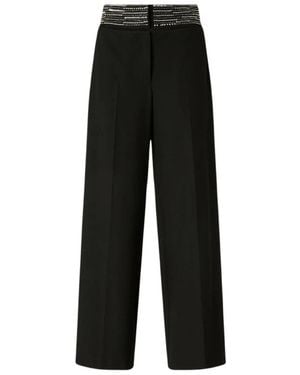 Pinko Wide Trousers - Negro