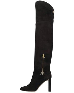 Maison Skorpios Over-The-Knee Boots - Black