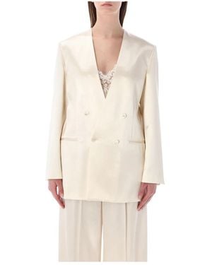Alberta Ferretti Blazers - Natural