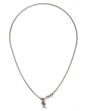 Werkstatt:münchen Accessoires ,Grijs ,Zilveren Hanger Ketting - Metallic