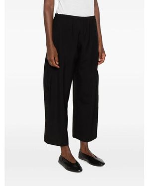 KHAITE Cropped Trousers - Negro