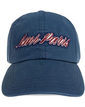 Ami Paris Logo Cap - Blau