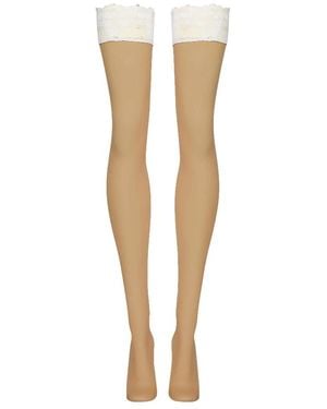 Wolford Nude 8 Lace Stay-Up - Wit