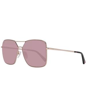 WEB EYEWEAR Accessoires ,Roze ,Rose Gouden Spiegelende Zonnebril Voor Vrouwen - Paars