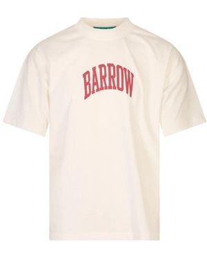 Barrow Tops ,Wit ,T-Shirts - Roze