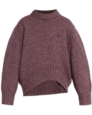 The Attico Round-Neck Knitwear - Violet