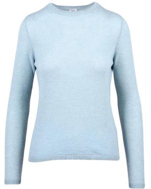 Eleventy Truien & Vesten ,Blauw ,Kasjmier Pullover Met Ronde Hals