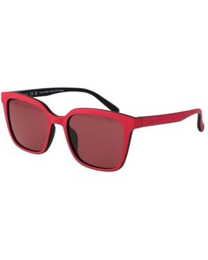 GANT Accessoires ,Rood ,Rode Vierkante Zonnebril Met Uv-Bescherming