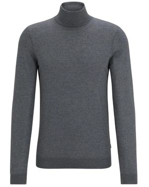 BOSS Merino Turtleneck - Grijs